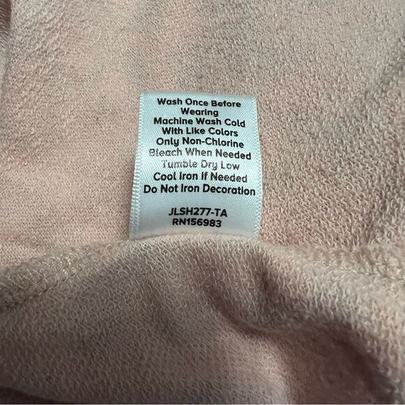 Peyton Jensen Pink Animal Print Hoodie Pullover Size S - Picture 5 of 5